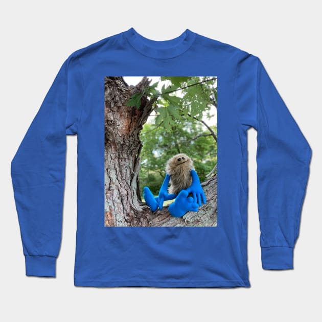 Herby the Hairball in nature Long Sleeve T-Shirt by Davqueezall